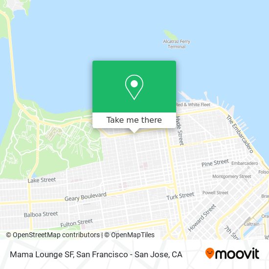 Mapa de Mama Lounge SF