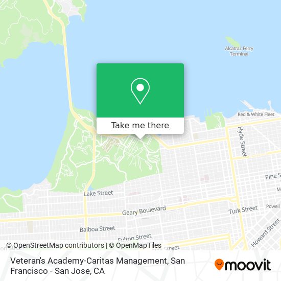 Veteran's Academy-Caritas Management map