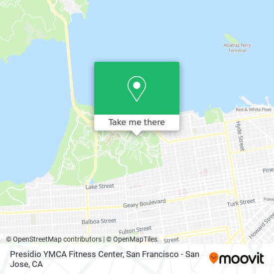 Presidio YMCA Fitness Center map