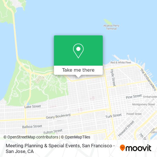 Meeting Planning & Special Events map