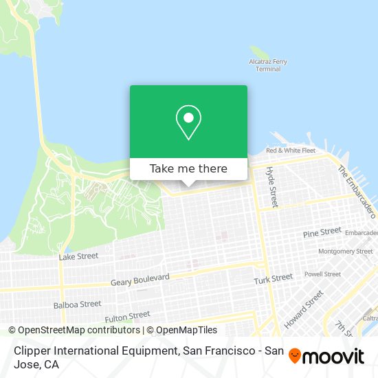 Clipper International Equipment map