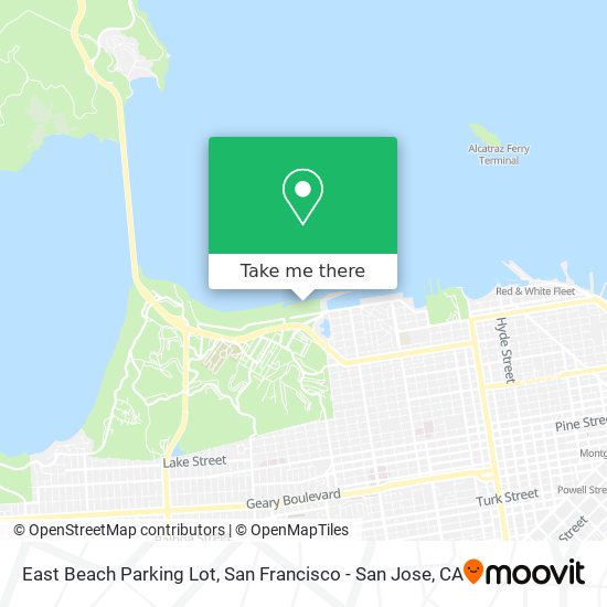 East Beach Parking Lot map