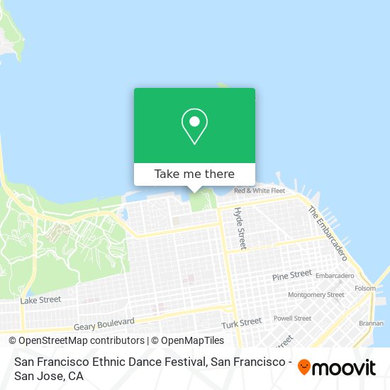 San Francisco Ethnic Dance Festival map