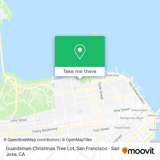 Guardsmen Christmas Tree Lot map