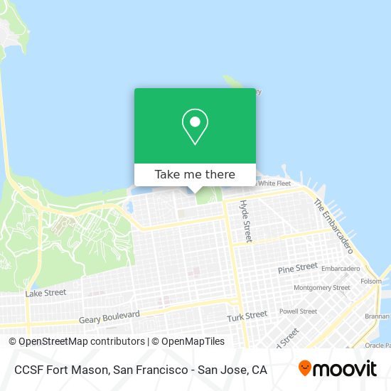 CCSF Fort Mason map