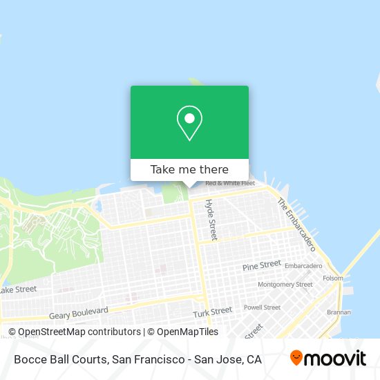 Bocce Ball Courts map