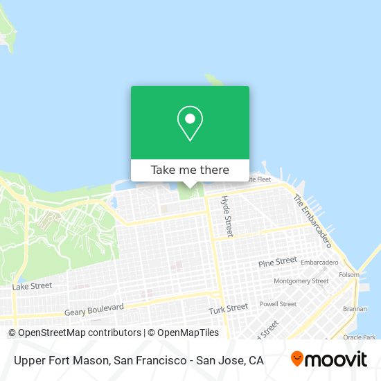 Upper Fort Mason map