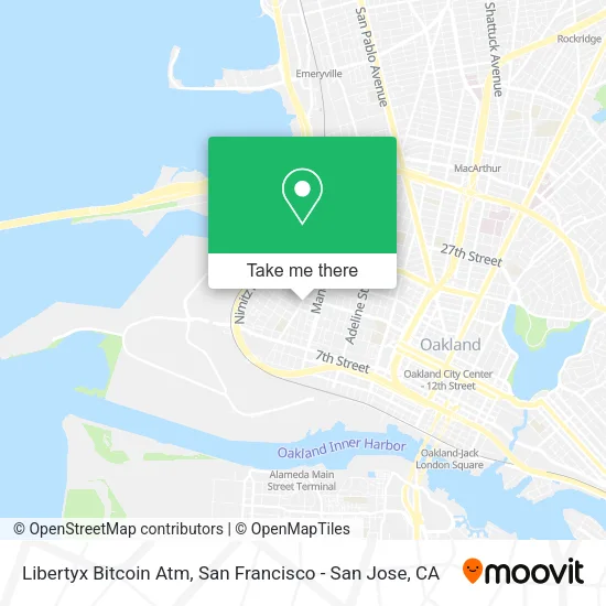 Mapa de Libertyx Bitcoin Atm
