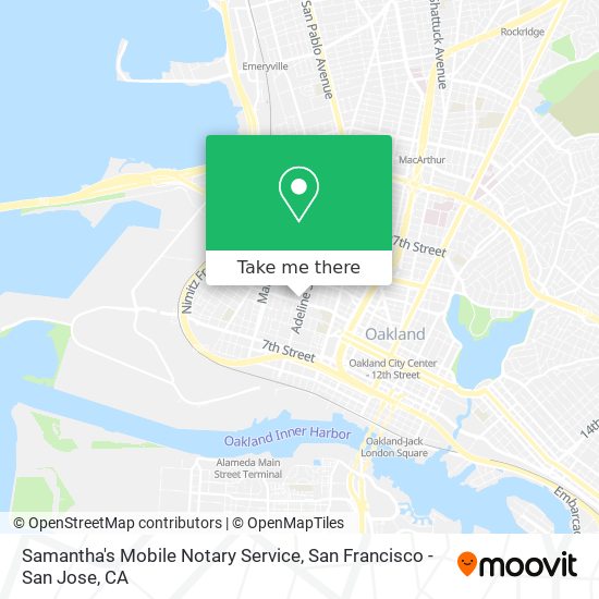 Mapa de Samantha's Mobile Notary Service