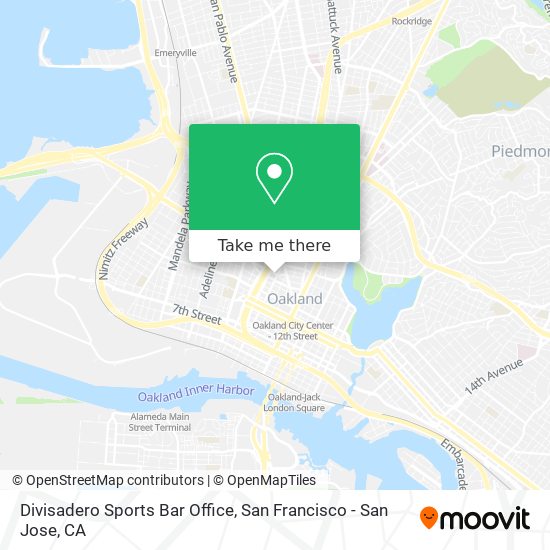 Mapa de Divisadero Sports Bar Office