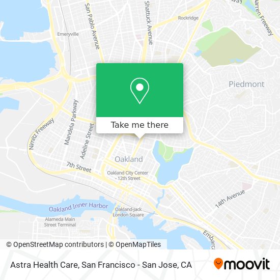 Mapa de Astra Health Care