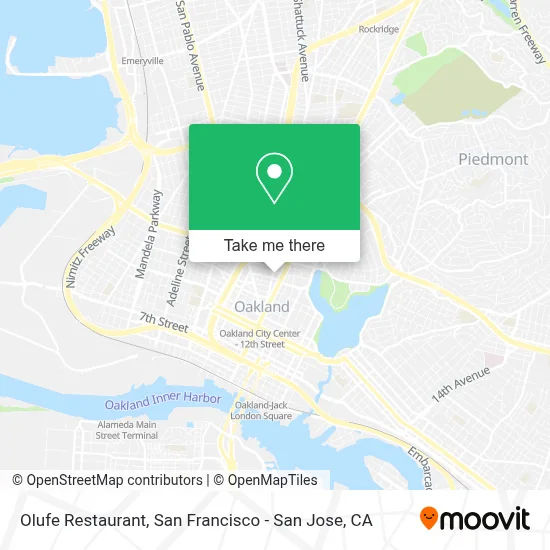 Olufe Restaurant map