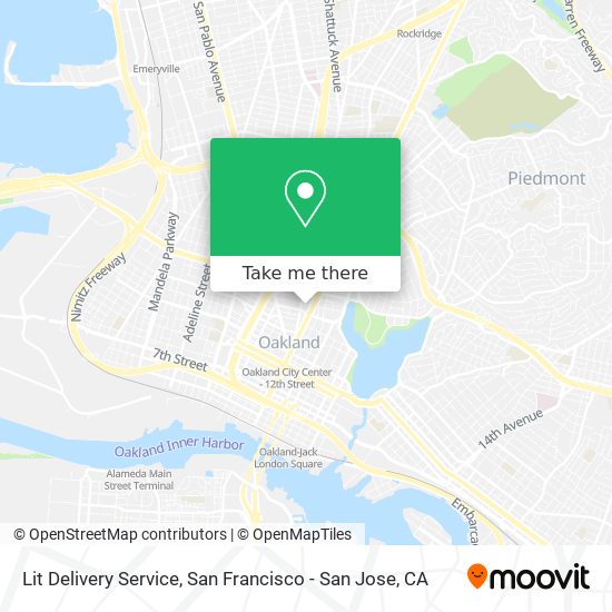 Mapa de Lit Delivery Service