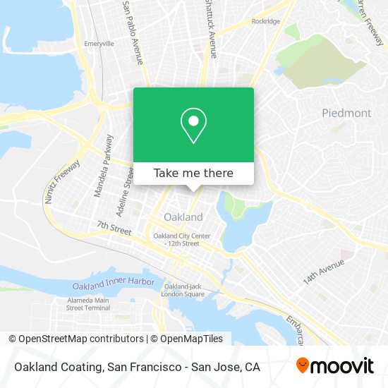 Mapa de Oakland Coating