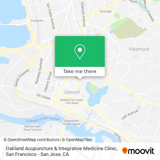 Mapa de Oakland Acupuncture & Integrative Medicine Clinic