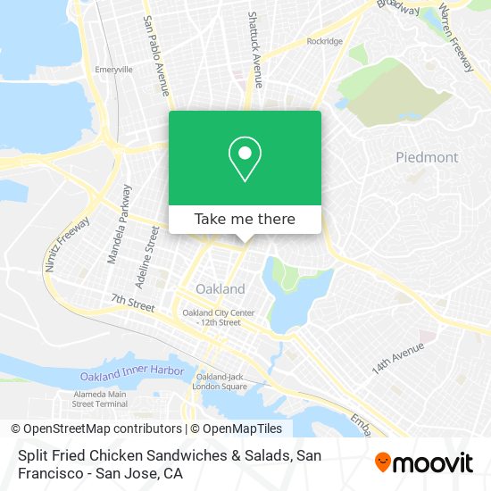 Split Fried Chicken Sandwiches & Salads map