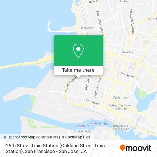 16th Street Train Station map
