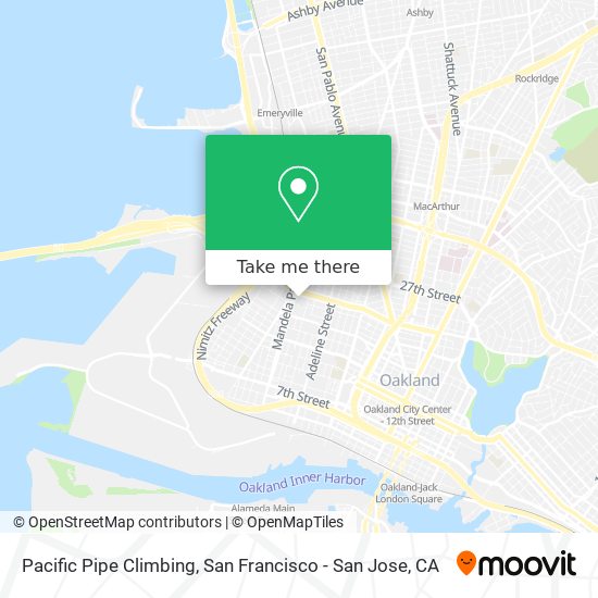 Pacific Pipe Climbing map