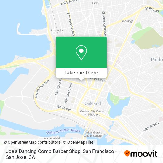 Joe's Dancing Comb Barber Shop map