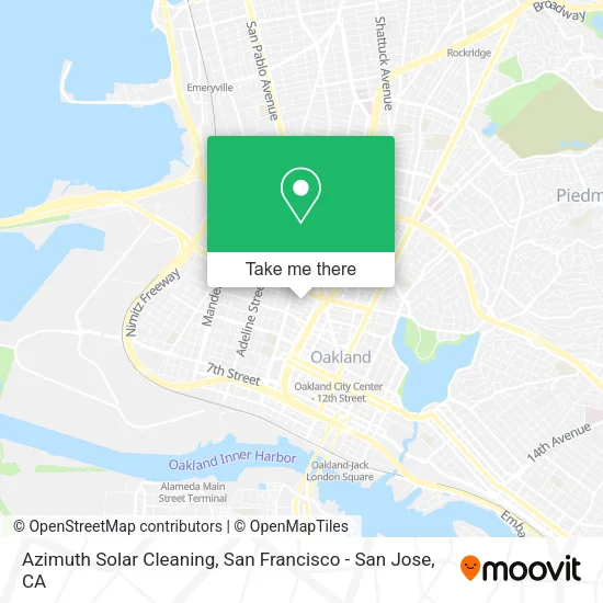 Mapa de Azimuth Solar Cleaning