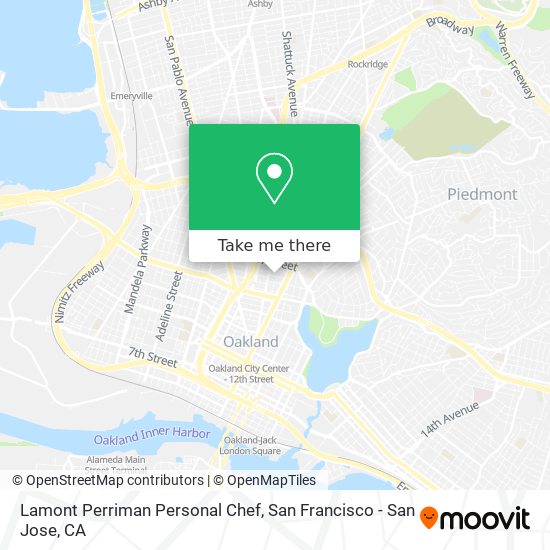 Lamont Perriman Personal Chef map