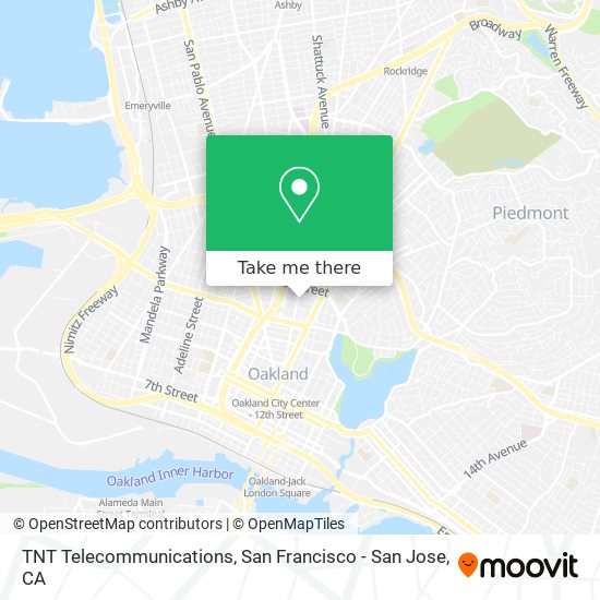 TNT Telecommunications map