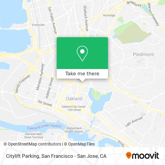 Citylift Parking map