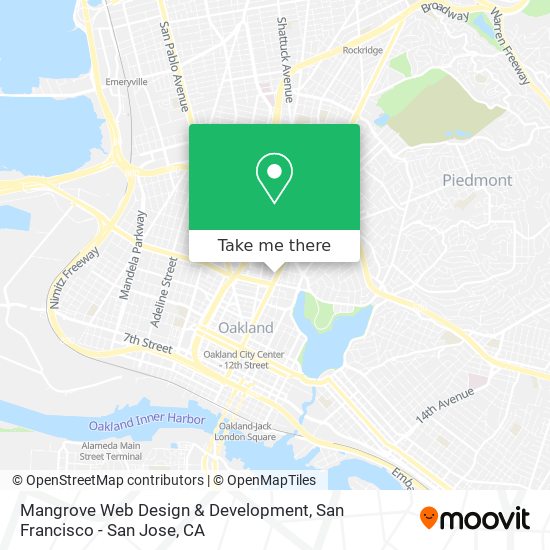 Mangrove Web Design & Development map
