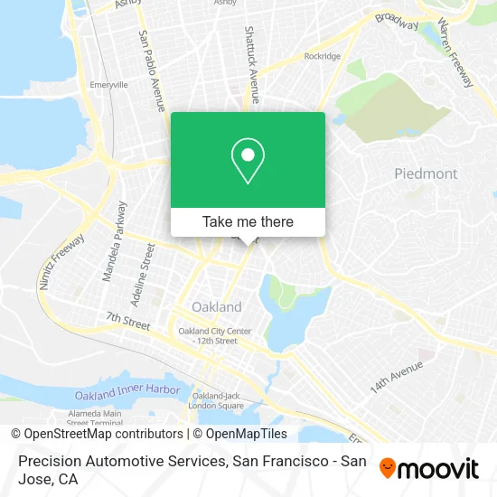 Mapa de Precision Automotive Services