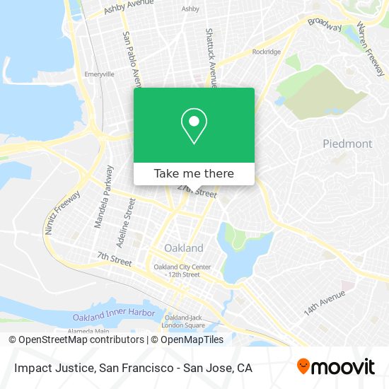 Impact Justice map