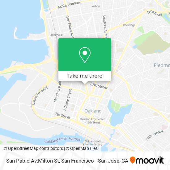 San Pablo Av:Milton St map