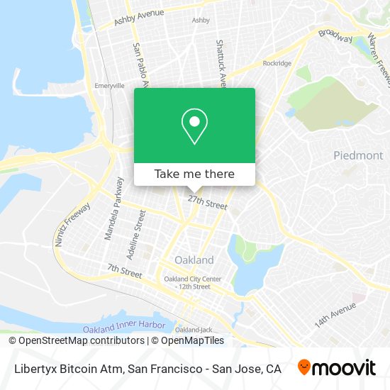 Mapa de Libertyx Bitcoin Atm