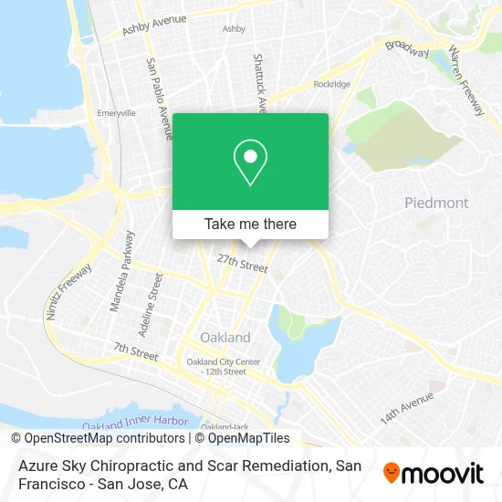 Azure Sky Chiropractic and Scar Remediation map