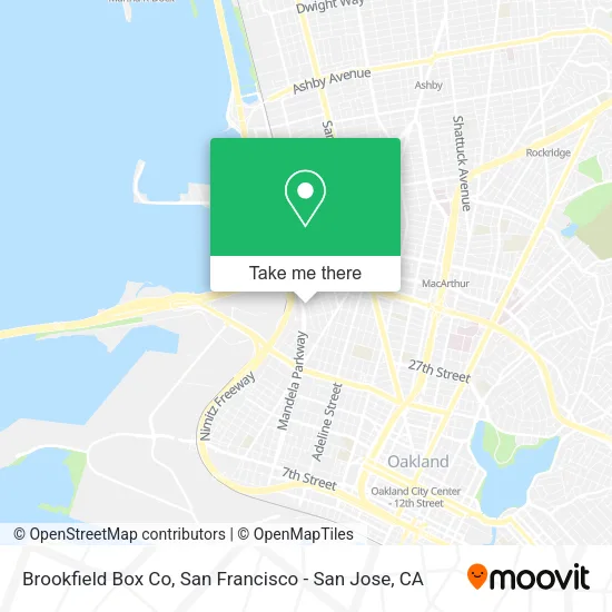 Mapa de Brookfield Box Co