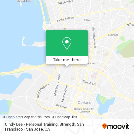 Mapa de Cindy Lee - Personal Training, Strength