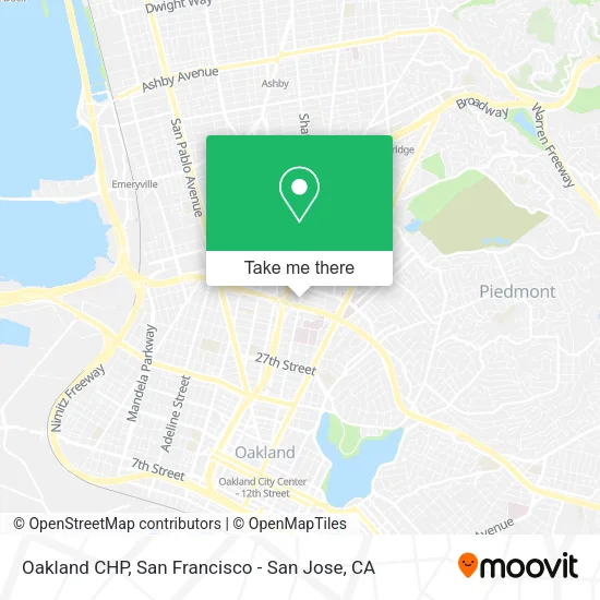 Oakland CHP map