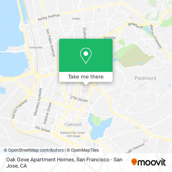 Oak Gove Apartment Homes map