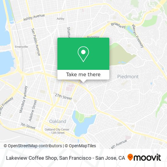 Mapa de Lakeview Coffee Shop