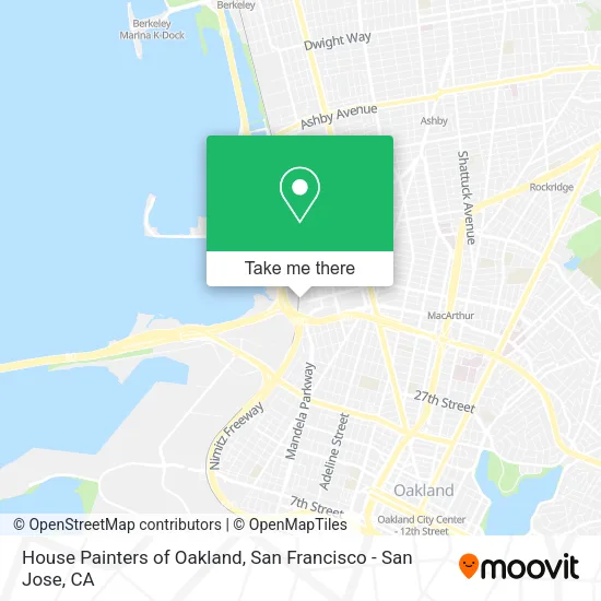 Mapa de House Painters of Oakland
