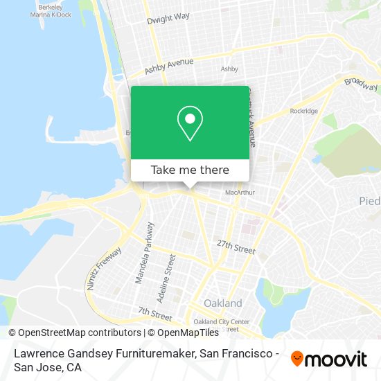 Lawrence Gandsey Furnituremaker map