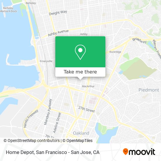 Home Depot map