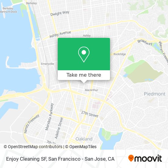 Mapa de Enjoy Cleaning SF