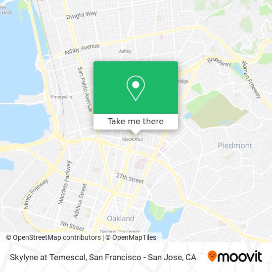 Skylyne at Temescal map