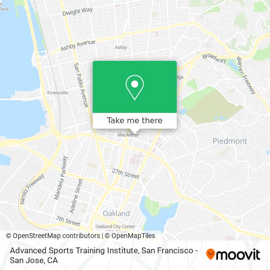 Mapa de Advanced Sports Training Institute