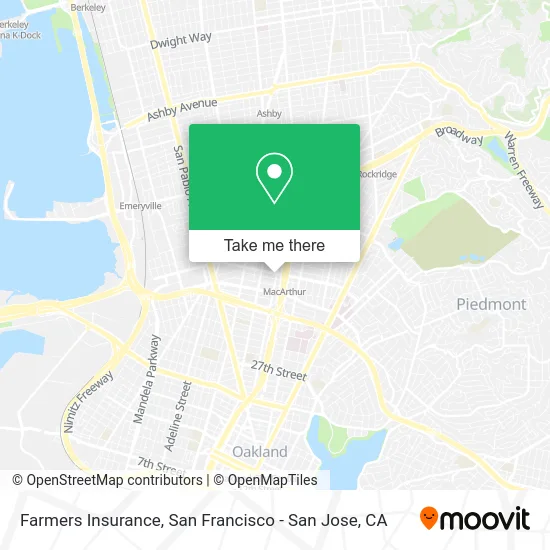 Farmers Insurance map