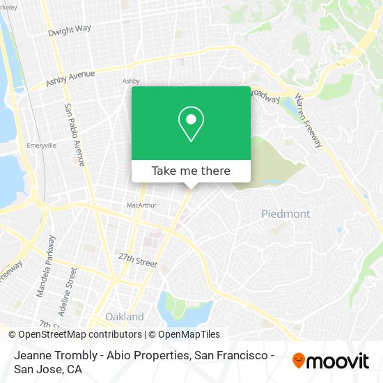 Mapa de Jeanne Trombly - Abio Properties