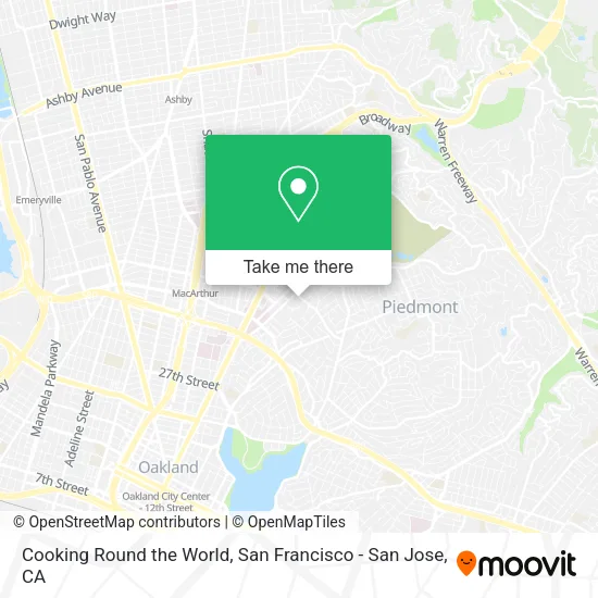 Cooking Round the World map