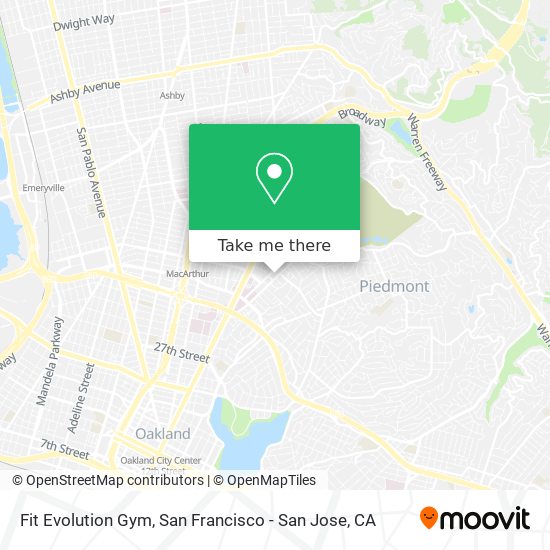 Fit Evolution Gym map