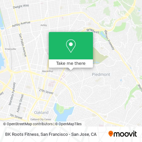 BK Roots Fitness map