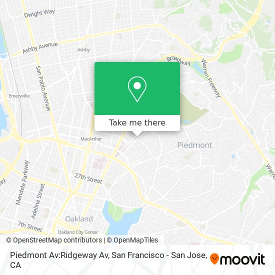 Mapa de Piedmont Av:Ridgeway Av